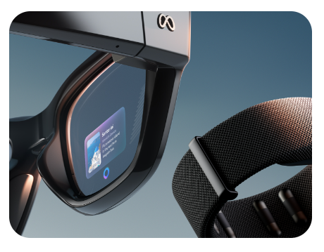 Image showing the Meta Ray-Ban Display and EMG wristband